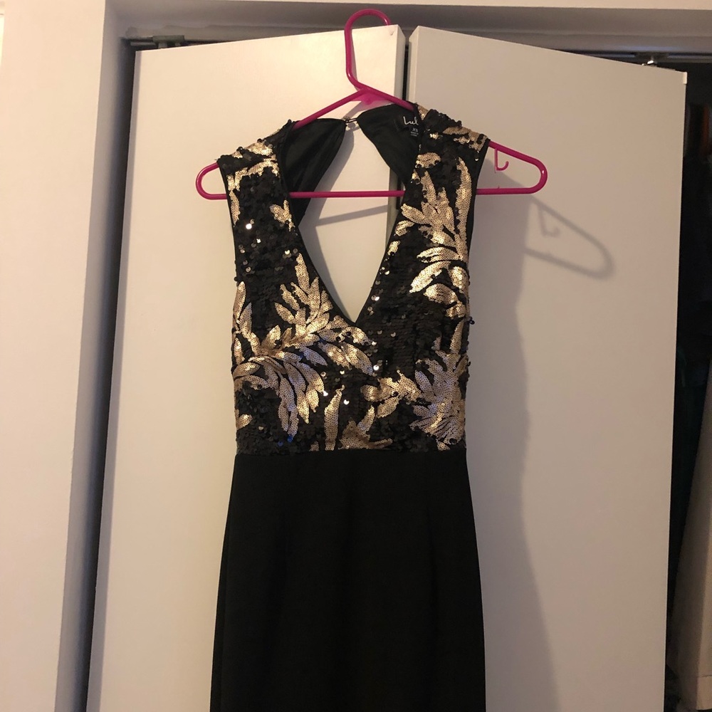 Lulus Black Tie Dress